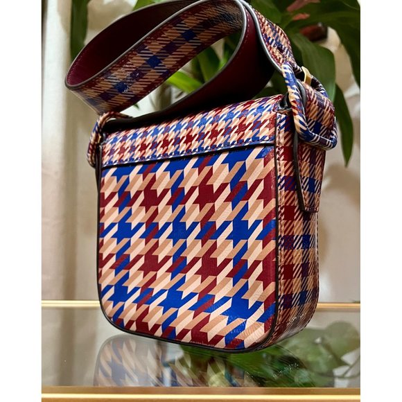♦️♦️ TORY BURCH AUTHENTIC PLAID SAWYER HANDBAG ♦️♦️ - Picture 8 of 16